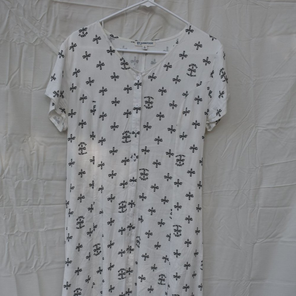 Junk Food Camp Funtime Blondie (white) dress